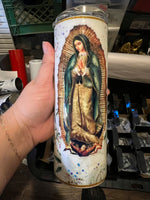 Virgin Mary white Roses