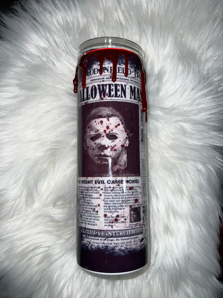 20oz Micheal Myers with blood drip