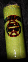 20oz  Custom Neon Green Lowrider Tumbler